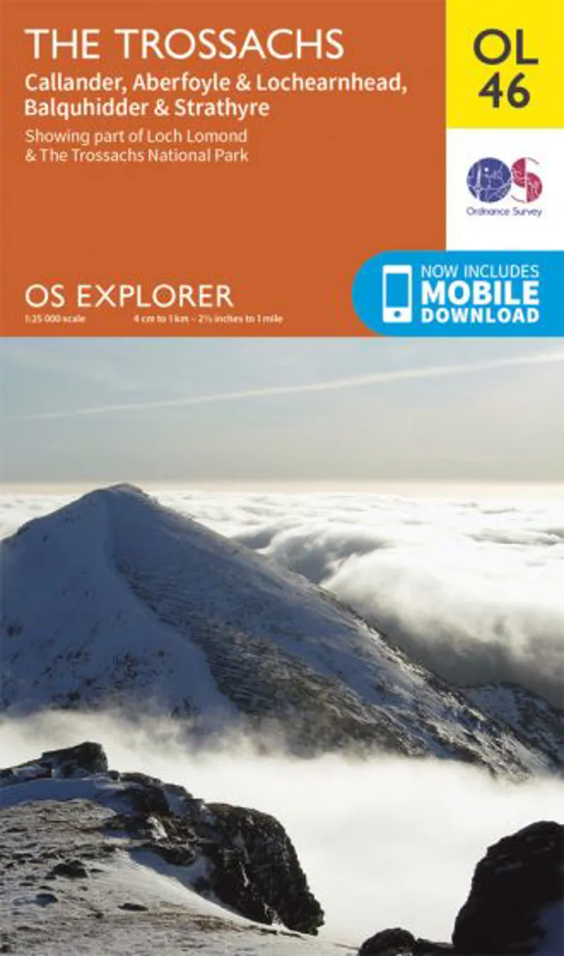 OS Explorer Map OL46 - The Trossachs